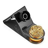 Noah Premium Soldering Iron Holder with Brass Coil Tip Cleaner, Soft Coiled Brass Tip Cleaner Kit, No Water Needed, Black