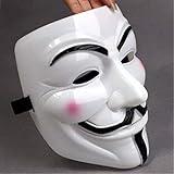 Diximus V for Vendetta Mask Anonymous Guy Fawkes Halloween Mask Hacker (V Mask)