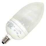 TCP Torpedo CFL 40W Equivalent, Soft White (2700K) Candelabra Base Decorative Light Bulb