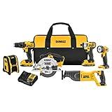 DEWALT 20V MAX Combo Kit, Power Tool Combo Kit, Compact 6-Tool (DCK620D2)