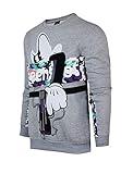 SCREENSHOTBRAND-F11967 Mens Urban Hip Hop Premium Fleece - Pullover Activewear Cartoon Fashion Crew Neack Sweatshirt-H.Grey-Medium