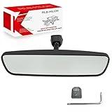 RLB-HILON 10.6” Rear View Mirror, Universal Fit Type, Compatible with Jeep Wrangler Kia Optima Soul Sorento Nissan Rogue Altima Toyota Corolla Camry Tacoma Ford F150 Focus Honda Civic Accord And More