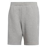 adidas Originals Men's Trefoil Essentials Shorts, Medium Grey Heather, Large