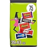 Hershey Assorted Flavored Snack Size, Halloween Candy Bulk Bag, 39.43 oz (75 Pieces)