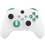 eXtremeRate Replacement Buttons for Xbox Core Wireless Controller, Chameleon Green Purple Bumpers Trigers Dpad ABXY Start Back Sync Share Keys Accessories Parts for Xbox Series X & S Controller