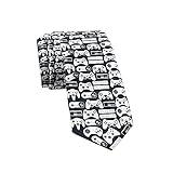 Crazy Dog T-Shirts Video Game Controllers Necktie Video Gaming Tie Mens Novelty Neckties Funny Ties for Men