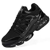 Steel Toe Shoes for Men Women Composite Toe Shoes Indestructible Safety Lightweight Steel Toe Sneakers Slip Resistant Puncture Proof Air Cushion Breathable Industry Construction Work 41.5