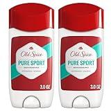 Old Spice Antiperspirant Deodorant For Men, High Endurance, 24/7 Sweat Defense & Odor Protection, 24/7 Freshness & Lasting Scent, Pure Sport Scent, 3.0 oz (Pack of 2)