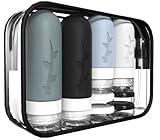 18pack Travel Bottles for Toiletries,TSA Approved Silicone Travel Containers jar for Toiletries,Leak Proof Refillable Liqus Shampoo And Conditioner Travel Essentials toiletry Bottles