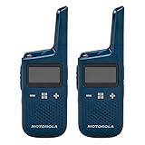 Motorola Solutions, Portable FRS, T383, Talkabout, Two-Way Radios, Rechargeable, W/ Charging Dock, 22 Channel, 25 Mile, Blue, 2 Pack