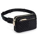 UTO Fanny Pack for Women Crossbody Trendy Fashion Belt Purse Chest Waist Hip Bumbag for Outdoor Shopping Travel Hiking