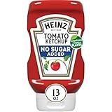 Heinz Tomato Ketchup with No Sugar Added, 13 oz Bottle