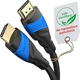 KabelDirekt – 8K/4K HDMI Cable 2.1 – 20ft & More HDMI Cables (0.5ft–75ft) – Certified Toxin-Free, German-Engineered HDMI Cord – 10K/8K@60Hz/4K@120Hz – HDMI 2.1 Cable for HDTV, PC, PS5/Xbox/Switch