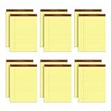 TOPS 8.5 x 11.75 Legal Pads, 12 Pack, The Legal Pad Brand, Wide Ruled, Yellow Paper, 50 Sheets Per Writing Pad, Made in the USA (7532)