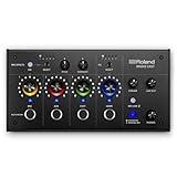 Roland BRIDGE CAST Dual Bus Gaming Mixer | Professional Audio Streaming Interface and Mixer for Online Gamers | 32-Bit Hardware DSP | USB-C Windows and Mac Connectivity | XLR Input for Microphones