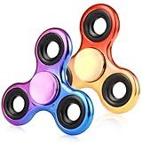 Jawhock Fidget Spinner 2 Pack, Stress Reduction and Anxiety Relief Hand Spinner Ultra Stainless Steel Bearing, Best Autism Finger Spinner Focus Party Favor Killing Time Toy