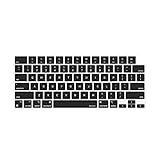 MOSISO Keyboard Cover Skin Compatible with MacBook Air 15 inch M3 A3114 M2 A2941/Air 13.6 A3113 A2681/Pro 14/16 M4 M3 M2 M1, Black