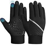 OOPOR Winter Warm Running Kids Gloves - Cold Weather Thermal Bike Snow Ski Sports Mittens Aged 4-12 Boys Girls XS