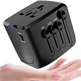 International Travel Adapter Voltage Converter, Step Down 220V to 110V Travel Converter for Hair straighteners, Power converters for USA to UK, Europe, Australia Over 200 Countries