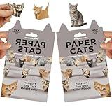 2PCS DIY Paper Cats,Origami Cats, 50 Sheets Each Origami Paper, Fun Craft Activity for Adults & Kids Paper Cats Origami, Desk Decoration & Gift for Cat Lovers