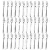 Pleafind 36-Piece Dinner Forks Set (8 inch), Stainless Steel Forks Silverware, Mirror Polished Fork Set, Small Forks for Home, Kitchen, Restaurant, Dishwasher Safe