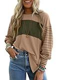 Dokotoo Womens Tops Trendy Cute Plus Size Shirts 2024 Spring Fall Fashion Outfits Long Sleeve Shirts Dressy Casual Blouses Business Loose Fit Tunic Tops Ladies Pullover Sweatshirt Resort Wear