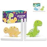 Decorably Dinosaur Bookends for Kids - Wooden Kids Book Ends for Kids Books, Kids Bookends for Kids, Kid Book Ends Kids, Kids Book End, Book Ends Kids Room, Book Ends for Kids Room, Kids Room Bookends