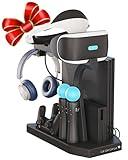 Skywin PSVR Stand Compatible with PS4 VR - PS4 Cooling Station and Charging Dock for PlayStation VR Stand to Charge PS VR Controllers and Accessories