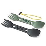 UCO Nylon Utility Spork Camping Spoon-Fork-Knife Utensil, 2 Pack