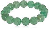 LTC Designs Smooth Round 12mm Green Aventurine Stretch Bracelet, 7"