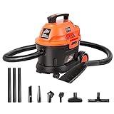 Armor All AA255W Wet/Dry Utility Vac 2.5 Gallon, 2.5-Gallon,120 Volts (AC), Orange/Black