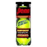 Penn Championship Tennis Balls - Extra Duty Felt Pressurized - 3 Balls (Pack of 4)