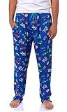 Disney Toy Story Men's AOP Character Design Adult Lounge Sleep Pajama Pants with Drawstring Elastic Waistband (Medium)