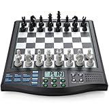 Talking Chess Academy Electronic Chess Board, Smart Chess Board with Voice Teaching System, Computer Chess Game with Strong Magnetic Pieces, 1-2 Player, Electronic Chess Set - Simple Portable Travel