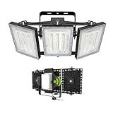 STASUN 150W Dusk to Dawn LED Flood Light, 15000lm 6000K Super Bright Outdoor Lighting, IP66 Waterproof, Wide Angle, Floodlight for Backyard, Sport Court, Parking Lot, Stadium, Arena, Commercial