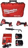 Milwaukee 3697-22 18V Lithium-Ion Brushless Cordless Hammer Drill and Impact Driver Combo Kit (2-Tool) with (2) 5.0Ah Batteries, Charger & Tool Case