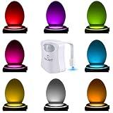 ToiLight The Original Toilet Bowl Night Light. Fun & Useful Bathroom Motion Sensor Tech Gadget. Funny Novelty Birthday Gift Idea. Stocking Stuffer for Him Her Guys Men Mom Brother