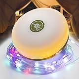 Hiromeco Camping Lights String,4 in 1 Upgraded Outdoor String Lights with 8 Lighting Modes,30s Recovery,USB Charging - Portable RGB Camping String Lights for Camping, Hiking - 29.52ft