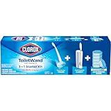 Clorox ToiletWand Toilet Cleaning Kit, ToiletWand, Caddy and 6 Refills, Pack of 6 (Pack May Vary)