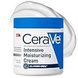 CeraVe Intensive Moisturizing Cream, Body Moisturizer With Shea Butter, 72H Hydration + Skin Barrier Repair, Fragrance-Free Body Lotion For Extremely Dry Skin, 19oz