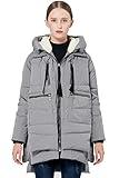 Orolay Women's Thickened Down Jacket Gray Medium