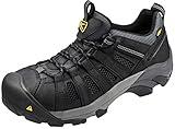 KEEN Utility Men's Flint Low Height Steel Toe Industrial Construction Shoes, Black/Dark Shadow, 10