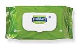 Medline FitRight Aloe Personal Cleansing Cloth Wipes, Scented, Pack of 48, 8 x 10 inch Adult Large Incontinence Wipes