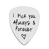 Guitar Pick Gifts for Boyfriend Husband Fiance I Pick You Guitar Pick Gifts for Him Christmas Birthday Gifts Wedding Anniversary Present Valentines Day Gifts for Men