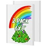 2-Pack Hardcover Blank Books, 60 Pages 6 x 8'' Blank Note for Kids to Write Stories, 100GSM Bulk Crafts Hard Notebooks, White Blank Writing Drawing Sketchbook, Scrapbook Journal Office School Supplies