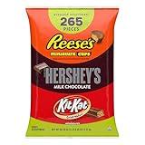 HERSHEY'S, KIT KAT and REESE'S Assorted Milk Chocolate Candy Variety Bag, 80.39 oz (265 Pieces)