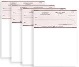 Computer Checks Compatible with QB Accounting Software - Custom Business Checks on Top, Burgundy (1000)