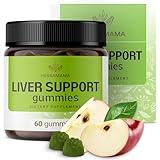 HERBAMAMA Liver Support Gummies - Herbal Complex for Liver Detox and Cleanse - Liver Support Supplement - Vegan, Gelatin-Free, Non-GMO - 60 Apple-Flavored Liver Health Chews