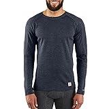 Carhartt Men's MBL131 Base Force® Heavyweight Base Layer Poly-Wool Crew - Medium Regular - Navy Heather