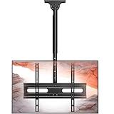 AX WABER TV Ceiling Mount Adjustable Bracket Fits Most LED, LCD, OLED and Plasma Flat Screen Display 26 to 65 Inch, Maximum Load Capacity 110 Lbs, Mounting Holes 400x400mm (AX11TB01), Black